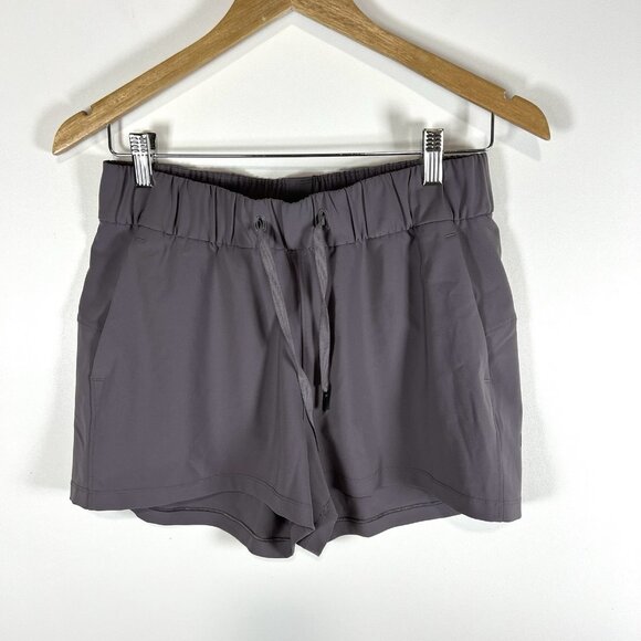 Lululemon On The Fly Shorts Purple Size‎ 6 Athletic Casual Designer Casual Beach - Picture 1 of 5